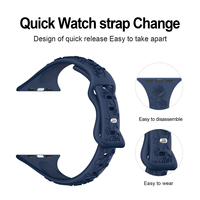 Vente en gros de bracelets en silicone sport à motif de rose de luxe pour montre série 11 10 9 46 mm 42 mm respirant et coloré