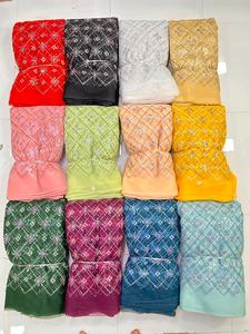 Cao theo yêu cầu Ấn Độ Nhà cung cấp Đảng mặc váy bánh sandwich chuỗi vải lưới với Thêu phong cách làm từ bông và vải tuyn - Product Image 2