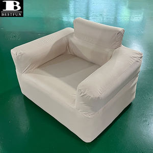 Canapé simple <span class=keywords><strong>gonflable</strong></span> automatique à clé unique avec fauteuil pneumatique avec pompe à batterie intégrée de 2000mAh/détachable rechargeable par USB - Product Image 2