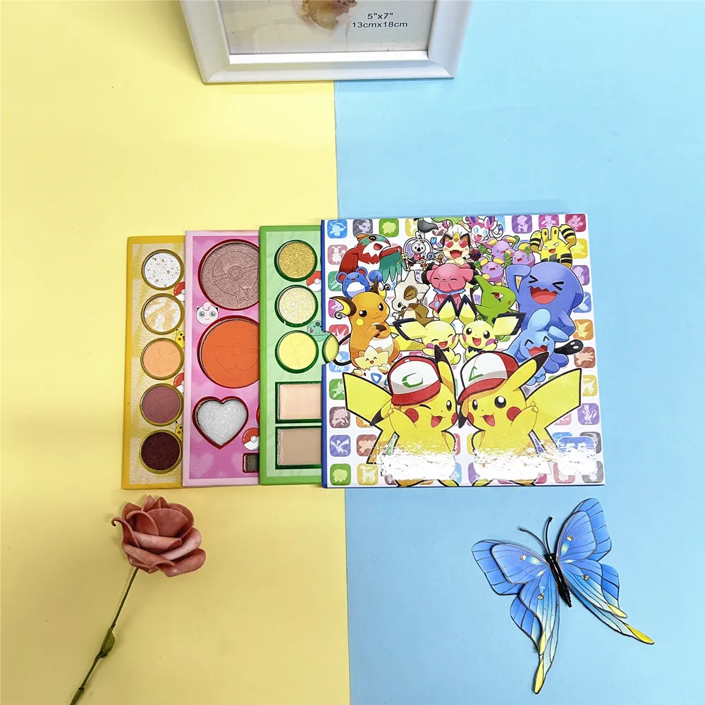 Anime mignon dessin animé trésor peut rêver Pikachu 55 couleur perle mat brillant pièce surligneur blush correcteur ombre à paupières palette