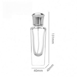 Luxury 50ml Flat Empty Glass <b>Perfume</b> Bottle High Quality Vintage Glass <b>Atomizer</b> Pump Sprayer Lid Diffuser Screen Printed - Product Image 4