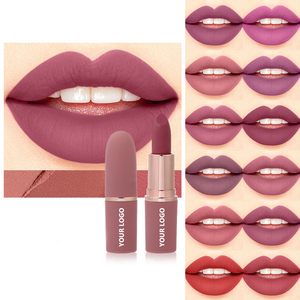 New Solid <strong>Matte</strong> <strong>Lipstick</strong> with Long Lasting Color and Waterproof Property 12 Colors Available - Product Image 2