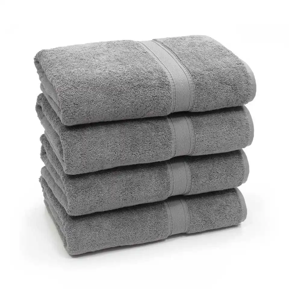 QUNZHEN Supplier wholesale water absorption extra large egyptian pure cotton hotel bath towels bath cotton