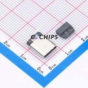 TYPE-<b>C</b>-GTJB-24P USB Connector SMD Connector ( Connector Type: Type-<b>C</b> )( Gender: Male )( Mounting Type: <b>Clamp</b> Plate ) - Product Image 1