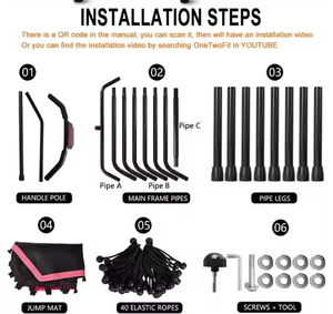 Trampolín desmontable para gimnasio y ejercicio profesional con durabilidad mejorada - Product Image 2