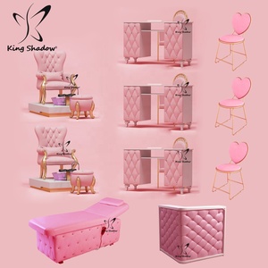 Muebles de salón de belleza para mujer, MESA DE MANICURA de lujo, silla para uñas - Product Image 4