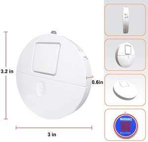 Ultra-sottile rotondo porta/finestra sensore di vibrazione allarme ABS materiale plastico alimentato a batteria <span class=keywords><strong>per</strong></span> la sicurezza domestica - Product Image 4