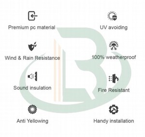 เต็นท์โครงอะลูมิเนียมทันสมัย+โพลีคาร์บอเนตใส สำหรับโรงแรม วิลล่า สวน งานจัดเลี้ยงกลางแจ้ง ห้องอาบแดด ติดตั้งง่าย - Product Image 6