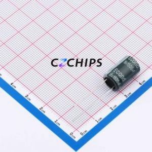 Condensador Electrolítico de Aluminio de 1500uF 16V 160G, Montaje de Orificio Pasante, D10xL16mm, 1500uF, 20%, 16V, 1.4A-100kHz - Product Image 1