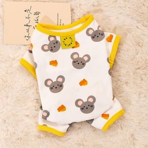 Inverno Baby dog cat pagliaccetti addensare fodera ragazzi vestiti a righe ragazze tute orso Outfit abbigliamento per animali domestici - Product Image 4