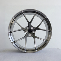 Rines de Aleación de Aluminio Negros Estilo Y Forjados de 18, 19 y 20 Pulgadas, Rines Personalizados para Autos de Pasajeros Mercedes, Audi y BMW