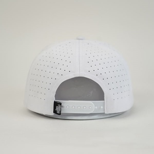 High End Custom 5 Panels Embroidered logo Perforated Laser Cut Hole <b>Drilled</b> Baseball Cap Waterproof Sports Cap Trucker Hat - Product Image 3