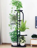 Besi Seni Interior Kamar Balkon Dekorasi Jenis Lantai Multilayer Keluarga Scindapsus Aureus Bunga Pot Rak