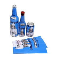 Échantillon gratuit d'étiquettes thermorétractables personnalisées en PET/PVC pour les bouteilles et les canettes de vin, de bière, d'eau minérale, de brandy, de vodka, emballages