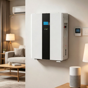 Bateria de Lítio LiFePO4 Inteligente para Armazenamento de Energia Residencial, Ciclo Profundo, 51.2V 100Ah, com Proteção contra Curto-Circuito - Product Image 1