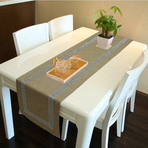 Cinturón de taladro de tela catiónico, diseño plano, mantel, corredor, hogar, decoración sencilla de lujo, Bandera de mesa - Product Image 3