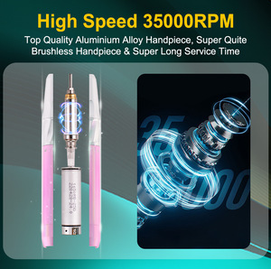 Taladro Eléctrico Recargable para Uñas de 35000 RPM, Pulidora de Uñas Portátil OEM ODM - Product Image 3