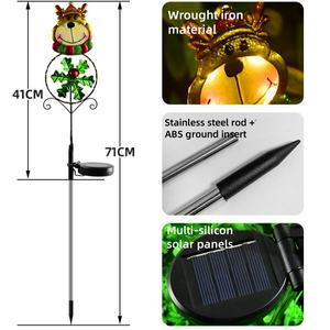 Luces de estaca solares de Navidad, decoración al aire libre, adornos de Navidad para jardín, camino de entrada, Patio, césped, <span class=keywords><strong>cementerio</strong></span>, decoración de tumba - Product Image 2
