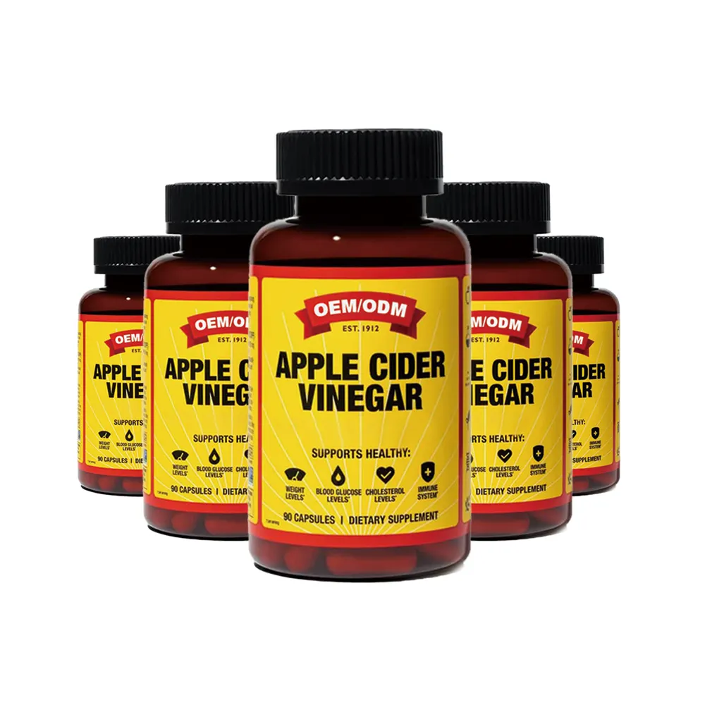 Bio-Kapseln Gewichtsverlust-Pillen-Supplements Detox-Apfelcider Essig-Kapseln