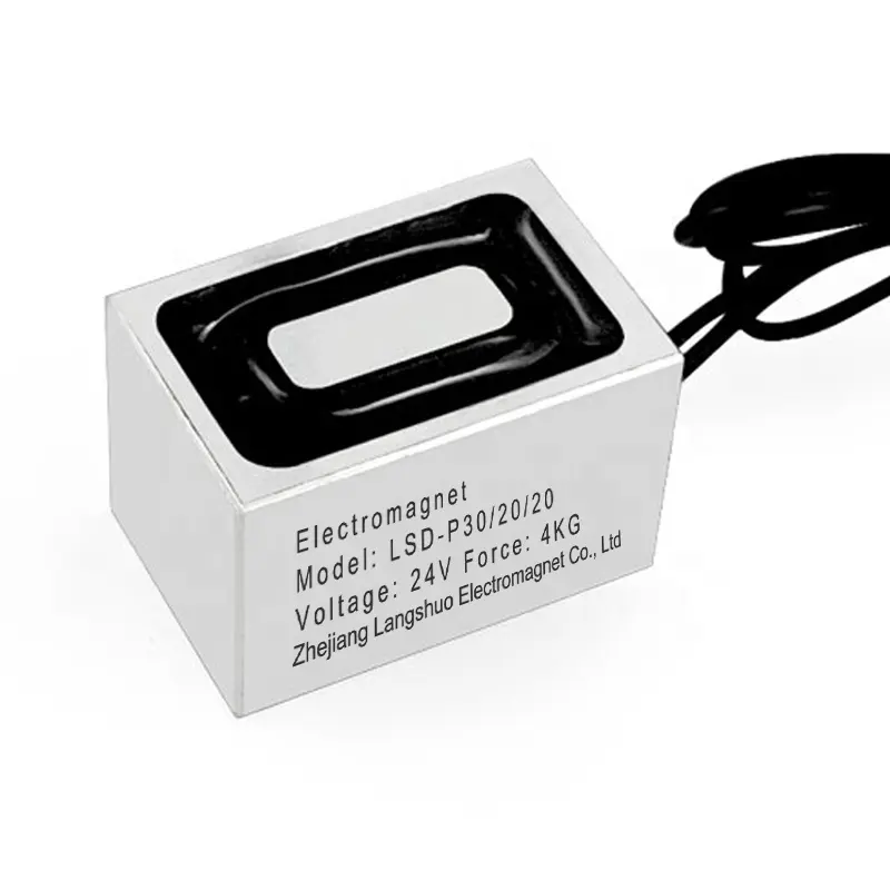 इलेक्ट्रोमैग्नेट एलएसडी-पी30/20/20 रेक्टेंगल इलेक्ट्रिक मैग्नेट आईपी65 इलेक्ट्रोमैग्नेटिक सोलनॉइड सकर मैग्नेट कॉइल मैग्नेट स्पूल वाइंडिंग