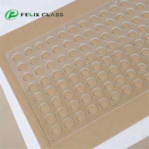 Panel de Vidrio Templado Transparente Personalizado con Orificios Regulares de 3mm-12mm de Espesor, Ecológico y de Alta Resistencia para Dispositivos Industriales - Product Image 2