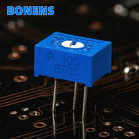 Potensiometer Trimmer Cermet Putaran Tunggal BONENS 3386P 10-5M 10%