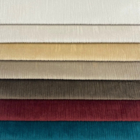 Tissu en velours hollandais uni teint avec envers en polaire 100 % polyester pour canapé, collection 2026