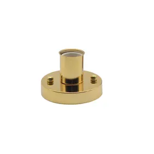 E27 lamp socket with base straight side plate disc gold high temperature resistant ceramic screw lamp holder lighting fittings