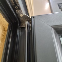 Fenêtre de maison Design 6mm en aluminium noir Fenêtre à battant à double vitrage avec écrans Ventanas De Aluminio windows