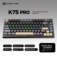 DARK ALIEN K75pro Magnetic Shaft Mechanical Keyboard Tri-Mode BT Mechanical Keyboard Hot-Swappable Wireless Keyboard