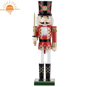 180cm 6ft Outdoor Christmas Ornaments Decorations Big Life Size Large Soldier Giant Wooden Nutcracker Soldier 6 Ft Lifesize