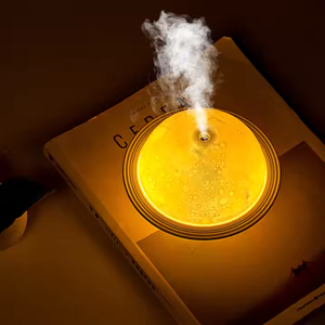 Mini humidificateur ultrasonique USB, lampe en forme de lune et de planètes, diffuseur d'arômes à brume froide, veilleuse pour chambre à coucher et bureau - Product Image 4