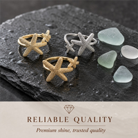 Bague en or plaqué 18 carats avec étoile de mer mignonne pour femme, bijou de plage estival, Anillo Estrella De Mar Texturizada Oro