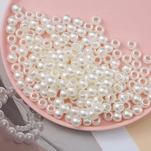 Wholesale Natural Large Hole Freshwater Pearls Big Hole Freshwater Pearls Beads For Jewelry Making