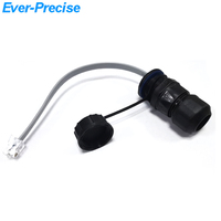 Connecteurs modulaires RJ11 étanches IP67 pour montage sur panneau, RJ25 6P6C, câble téléphonique extérieur RJ11