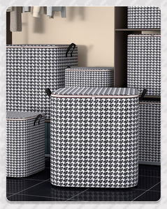 Große Kapazität Decken Aufbewahrung Haushalt Vliesstoff Klappbekleidung Wäsche-Korb - Product Image 1