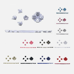 Kit de boutons pour <span class=keywords><strong>PSP</strong></span> 1000 : <span class=keywords><strong>D</strong></span>-Pad, boutons latéraux, touches de volume, pièces de rechange en silicone conducteur, accessoires de réparation pour jeux - Product Image 1