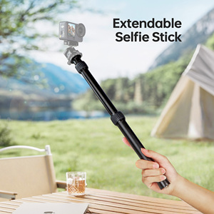 Trípode Extensible Manbily con Cabezal de Bola y Diseño de Liberación Rápida para Vlogs, Compatible con DJI <span class=keywords><strong>Osmo</strong></span> 360 Action <span class=keywords><strong>5</strong></span> Pro/4/3 - Product Image 2