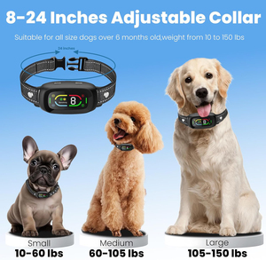 Collier de dressage pour chien S02 <span class=keywords><strong>2026</strong></span>, nouveau modèle premium |   Conception étanche avec 6 fréquences pour la correction du comportement Choc électrique - Product Image 3