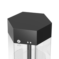 Étagère de présentation de montres en acrylique rotative à LED personnalisée en usine, boîte de présentation de lunettes en acrylique