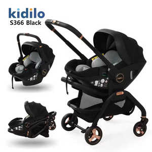 Kidilo S366 Kereta Dorong Bayi 3 in 1 dengan Kursi Mobil Lipat untuk Bayi Baru Lahir, Kereta Dorong Lipat untuk Anak - Product Image 6
