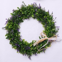 Guirlande de feuillage artificiel vert naturel de 18 pouces pour printemps-été, fleurs et plantes, guirlandes de Noël
