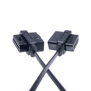 สายต่อขยาย OBD2 แบบแยกสัญญาณ 1 ตัวผู้เป็น <span class=keywords><strong>2</strong></span> ตัวเมีย สายแบนสำหรับเชื่อมต่ออุปกรณ์วินิจฉัยและ GPS Tracker - Product Image 2