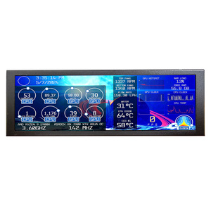 Vsdisplay Monitor esterno Stretch Bar Monitor secondario schermo 7.84 pollici 400x1280 Mini Monitor per Pc <span class=keywords><strong>CPU</strong></span> Temp Temp - Product Image 1