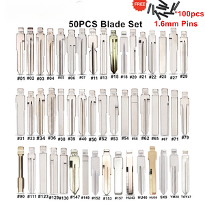 Lot de 50 Lames de Clé de Voiture Universelles KD pour Télécommandes KD Xhorse JMD VVDI pour Renault Toyota <span class=keywords><strong>PSA</strong></span> Peugeot Citroën Ford - Product Image 2