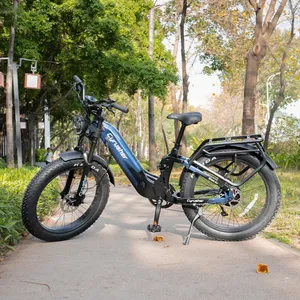 Expédition UE - Vélo électrique multi-usages Cyrusher <span class=keywords><strong>Trax</strong></span> 2.0 52V 20A 250W avec cadre à suspension pneumatique, moteur sans balais et batterie - Product Image 2