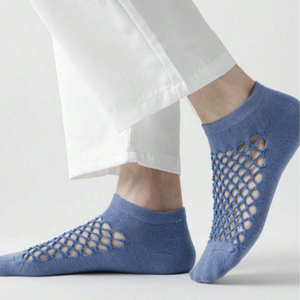 جوارب رجالية صيفية شبكية مريحة خفيفة الوزن قصيرة للكاحل غير مرئية - Product Image 6