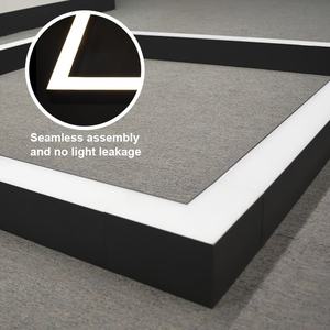 Brandon Commercial 20W 40W 3CCT Rectangle Aluminium LED Pendentif Lumières Linéaires en Table De <span class=keywords><strong>Billard</strong></span> En Gros <span class=keywords><strong>pour</strong></span> Bureau Hôtel Boutique - Product Image 2