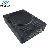 Subwoofer actif Zeming 10 pouces sous siège, fonction de surpression des basses réglable, basses profondes puissantes pour l'audio automobile, vente en gros pour les magasins.