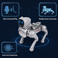 Jimei X1 Chien Robot IA à Commande Vocale et Télécommande, Compagnon Émotionnel, Jouet Éducatif Racontant des Histoires pour Enfants de 4 à 6 Ans